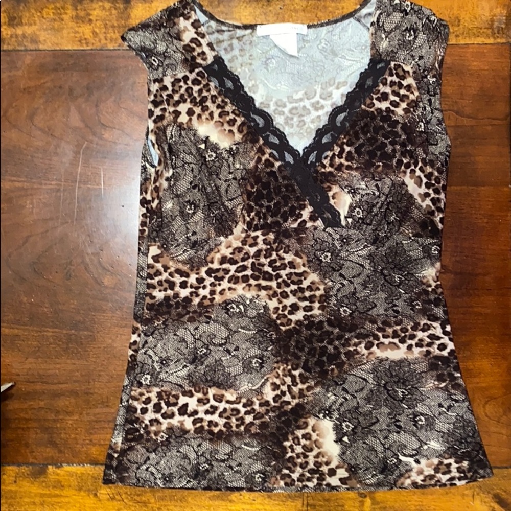 EUC!! Leopard Tank Top